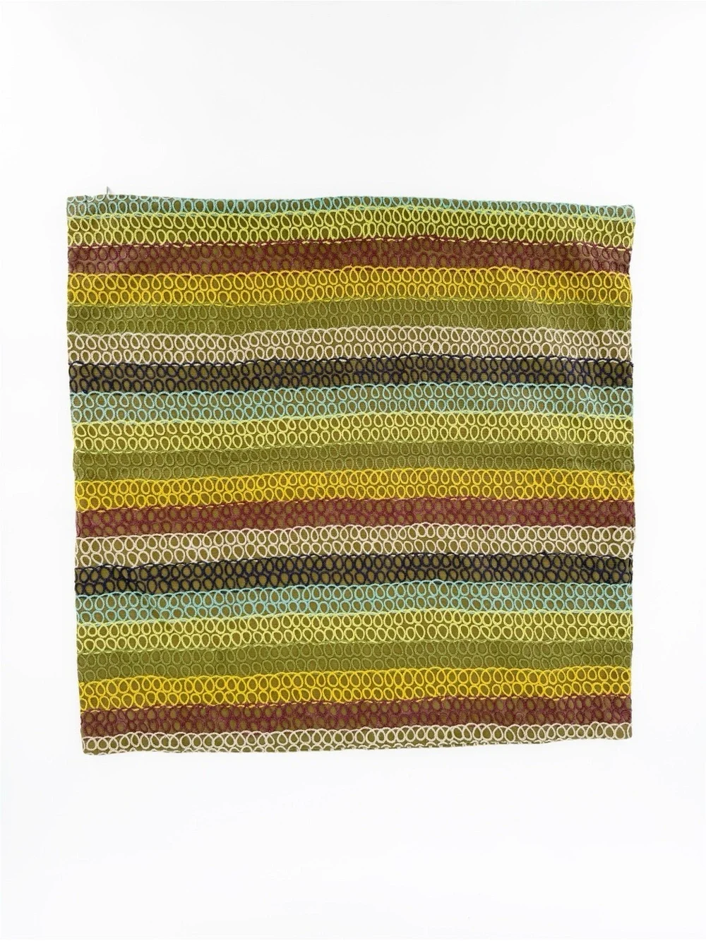 Pair Crate and Barrel Multi Color Doodle Accent Pillows